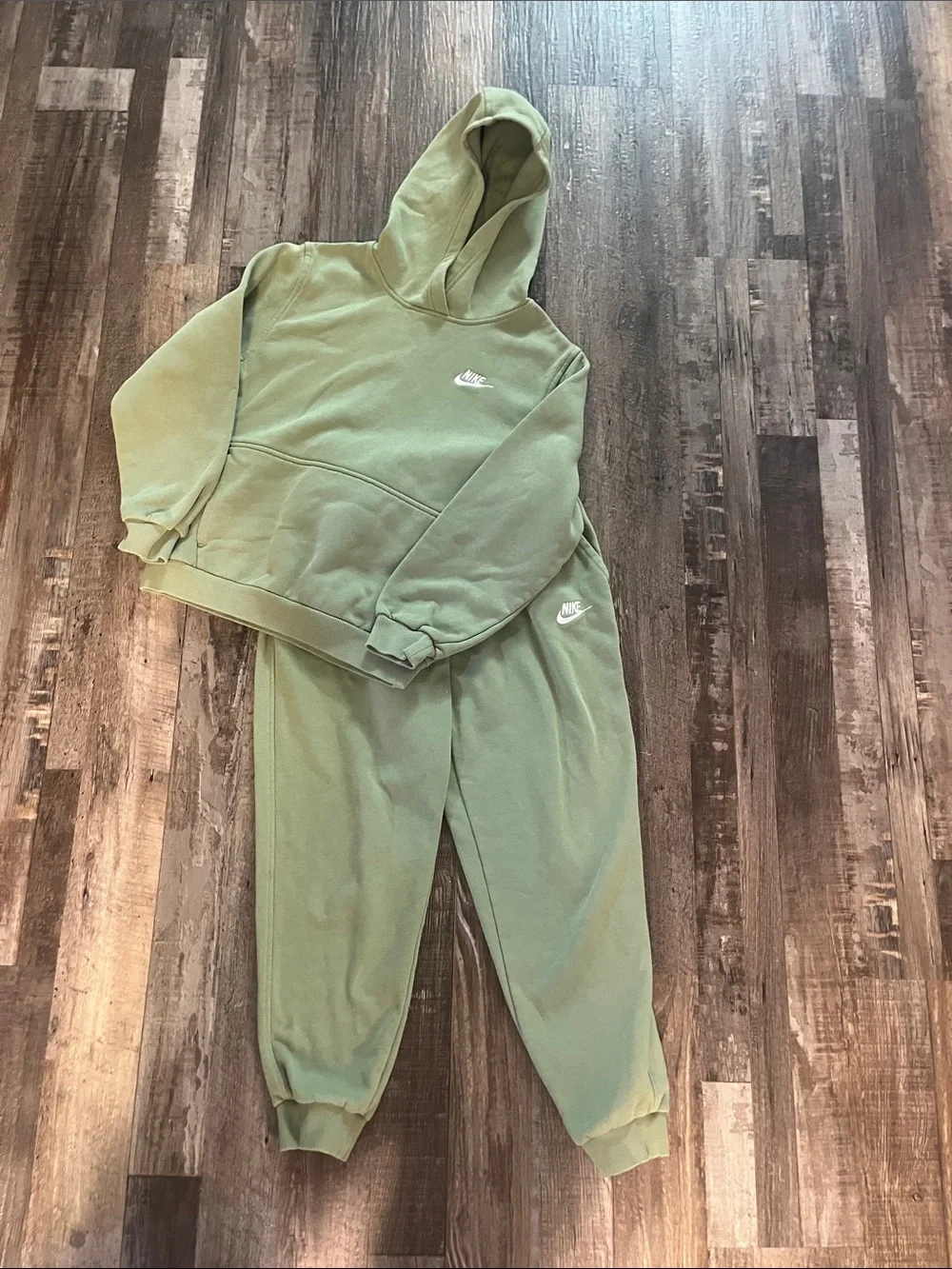 Nike Kids Olive Hoodie & Joggers Set - Green